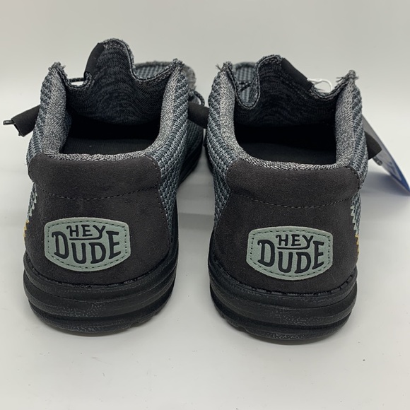 Hey Dude NEW Wally Sport Mesh Charcoal Gray 8 Slip-On Shoes Casual Minimalist main image 4